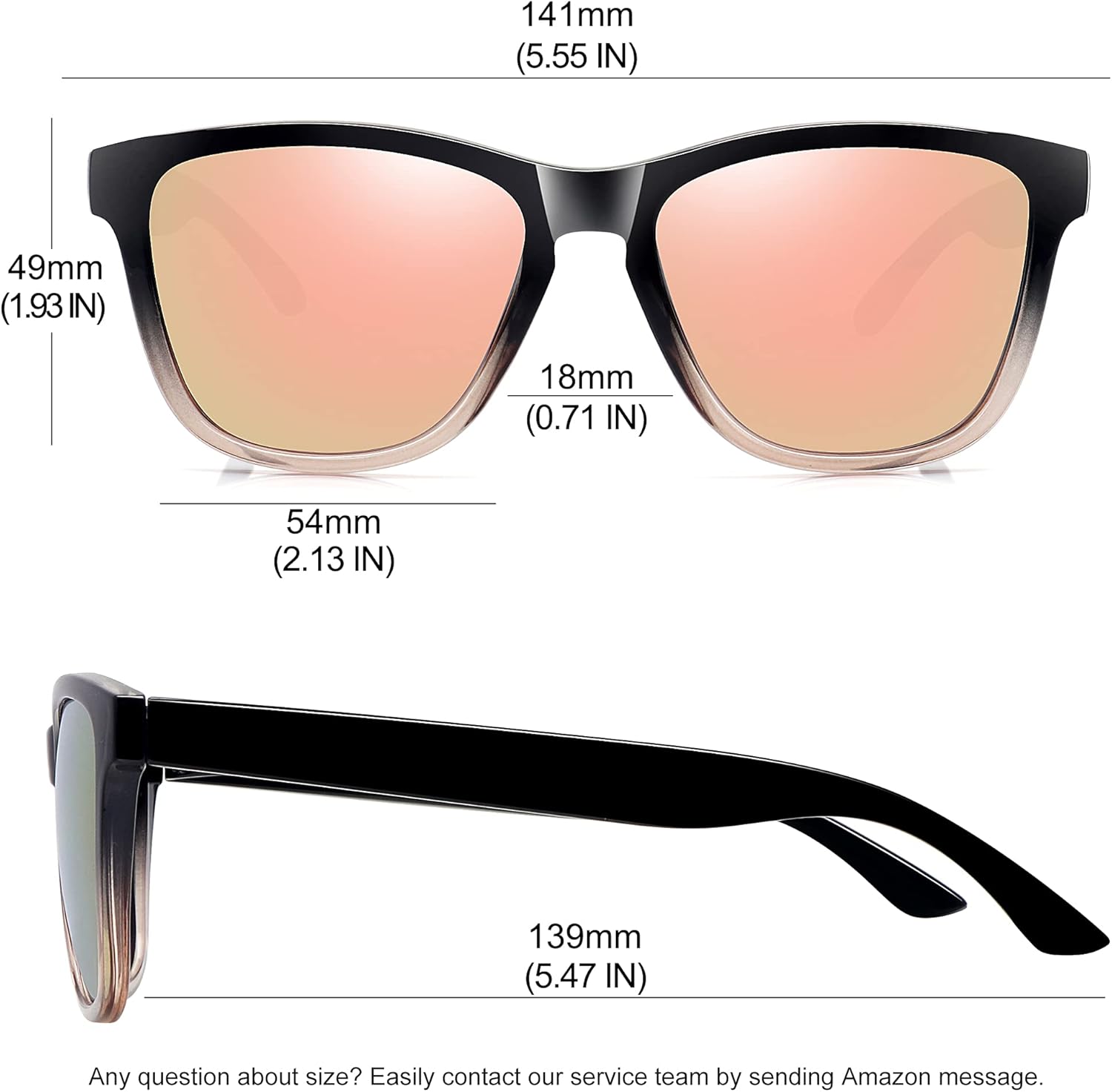 MEETSUN Polarized Sunglasses for Women Men Trendy Classic Retro Designer Style - Image 4