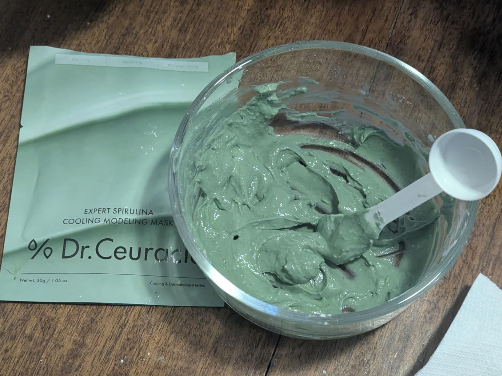 leegeehaam Dr.Ceuracle Expert Spirulina Cooling Modeling Face Mask - Korean Skincare Jelly Face Mask for Glass Glow Skin, DIY Home Spa (1kg / 35.24 oz.)