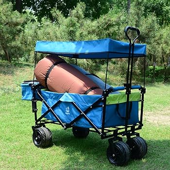 テーブル・チェア・ハンモック FOLDING WAGON Amazon.com : Strolking 330Lbs Folding Wagon with Canopy