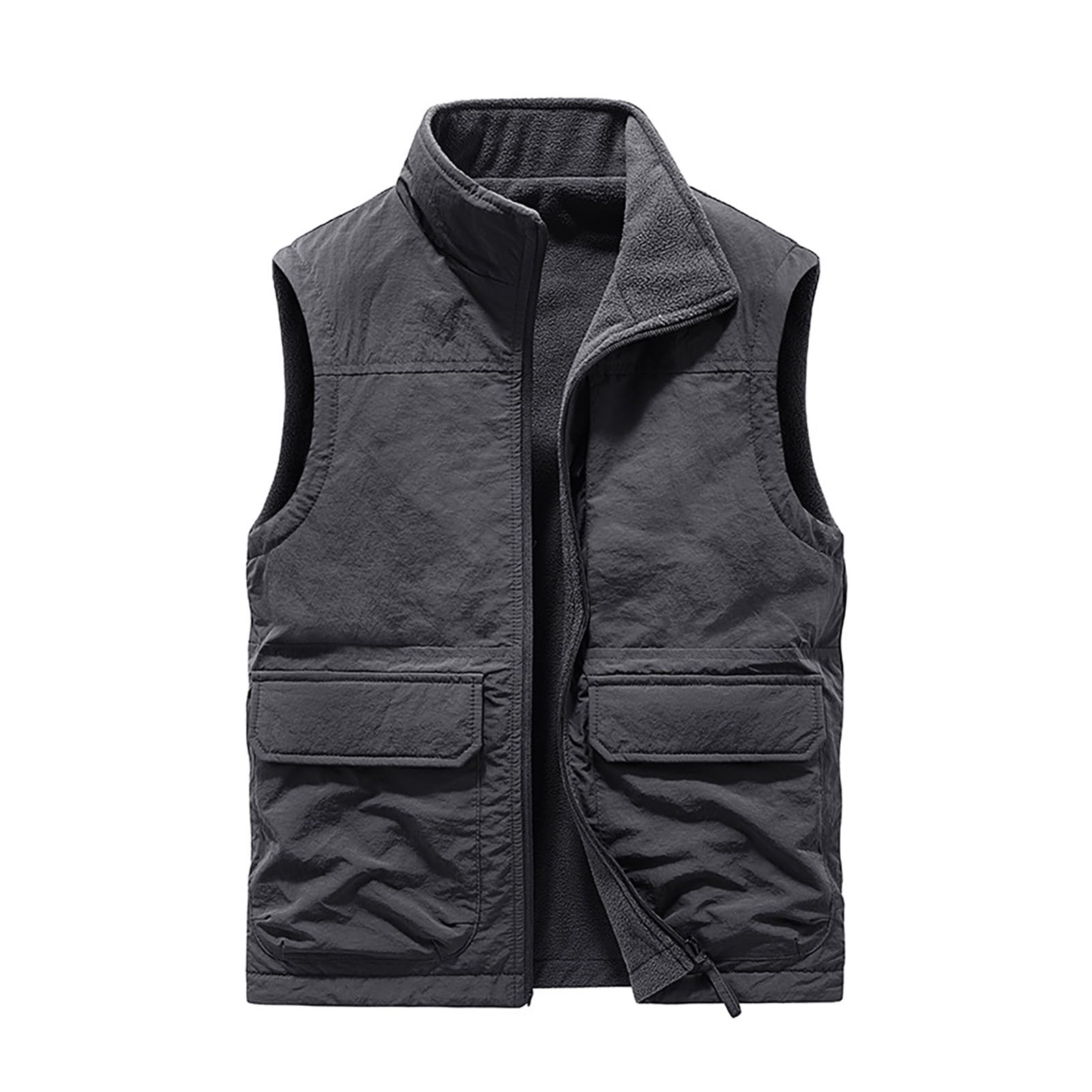 Generisch Vestito da uomo Rockabilly anni '50, gilet da cowboy nero