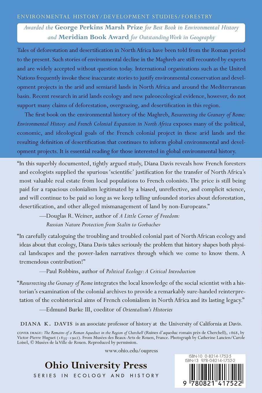 Resurrecting the Granary of Rome: Environmental History and French Colonial Expansion in North Africa (Ecology & History)