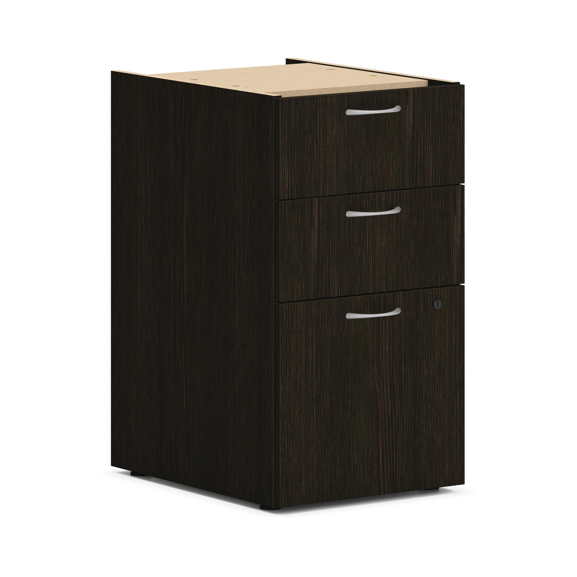HON MOD Office Storage Drawers Pedestal Stand, Under Desk Organizers and Storage, Includes Two Box Drawers, One File Drawer, 15" W Pedestal for Office