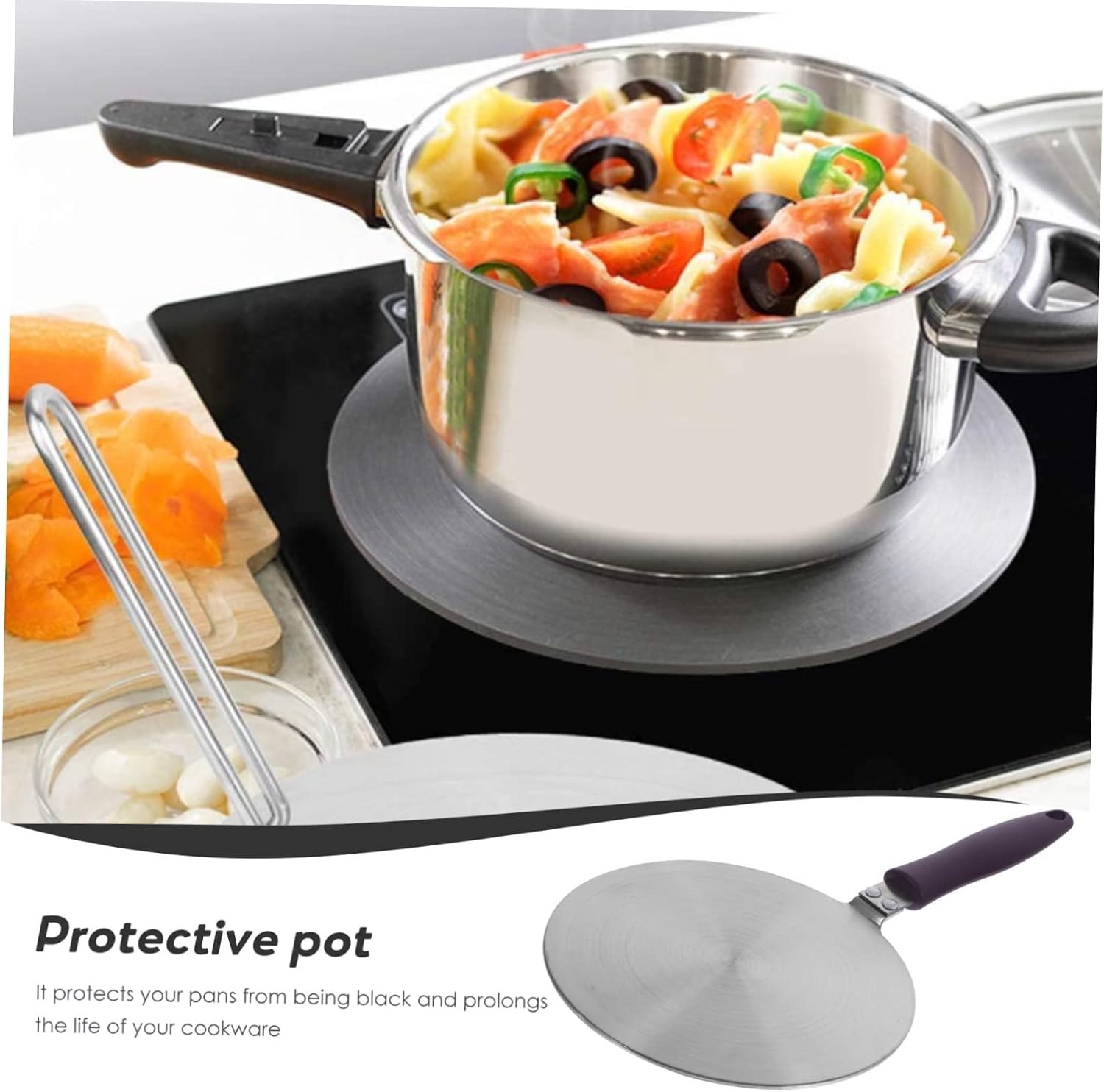 Garneck Countertop Stove Induction Diffuser Plate Heat Conduction Plate Electric Hot Portable Stove Top