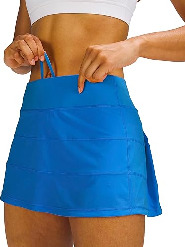Miniatura 3 de MEIVSO Faldas de tenis plisadas de entrenamiento para mujer con bolsillos, ropa deportiva activa, falda pantalón deportiva con pantalones cortos