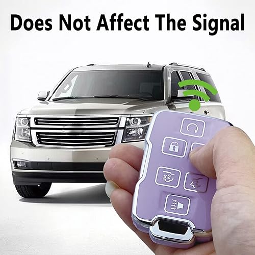 Miniatura 6 de Funda para llavero compatible con Chevy Silverado 1500 2500HD 3500HD Tahoe Suburban Colorado Canyon GMC Sierra Yukon Accesorios Protector de carcasa