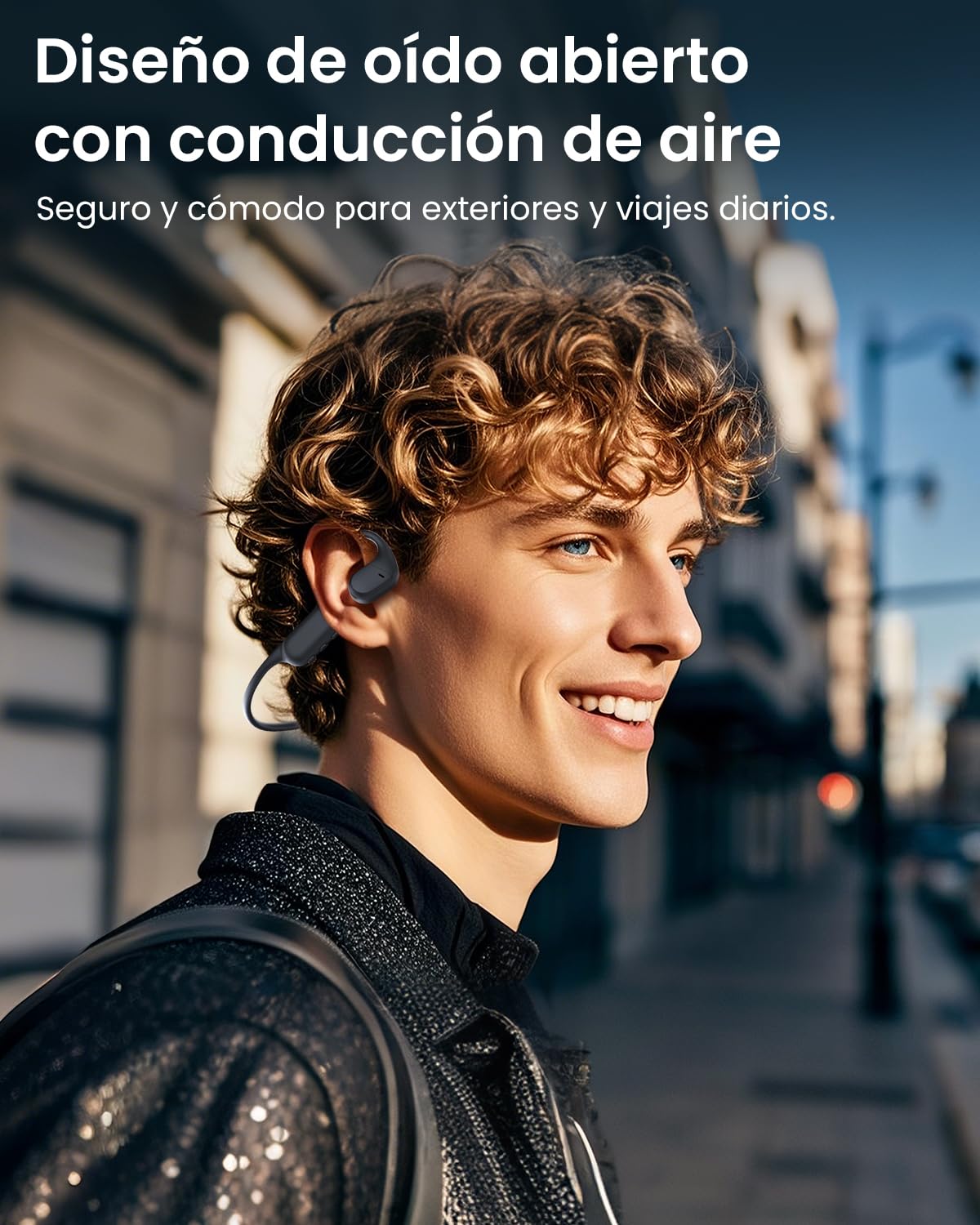 HIFI WALKER Auriculares de Conducción Aérea Bluetooth 5.4 Deportivos con 32GB MP3, Auriculares Open Ear con Cancelación de Ruido, 15h Reproducción, para Correr Gimnasio Fitness Llamadas HD
