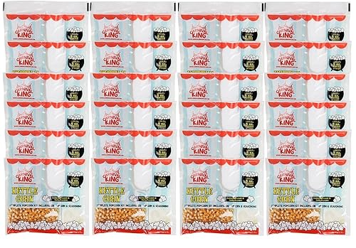 King - Kit de palomitas de maíz todo en uno para 6.1 oz. Popper - 24 fundas