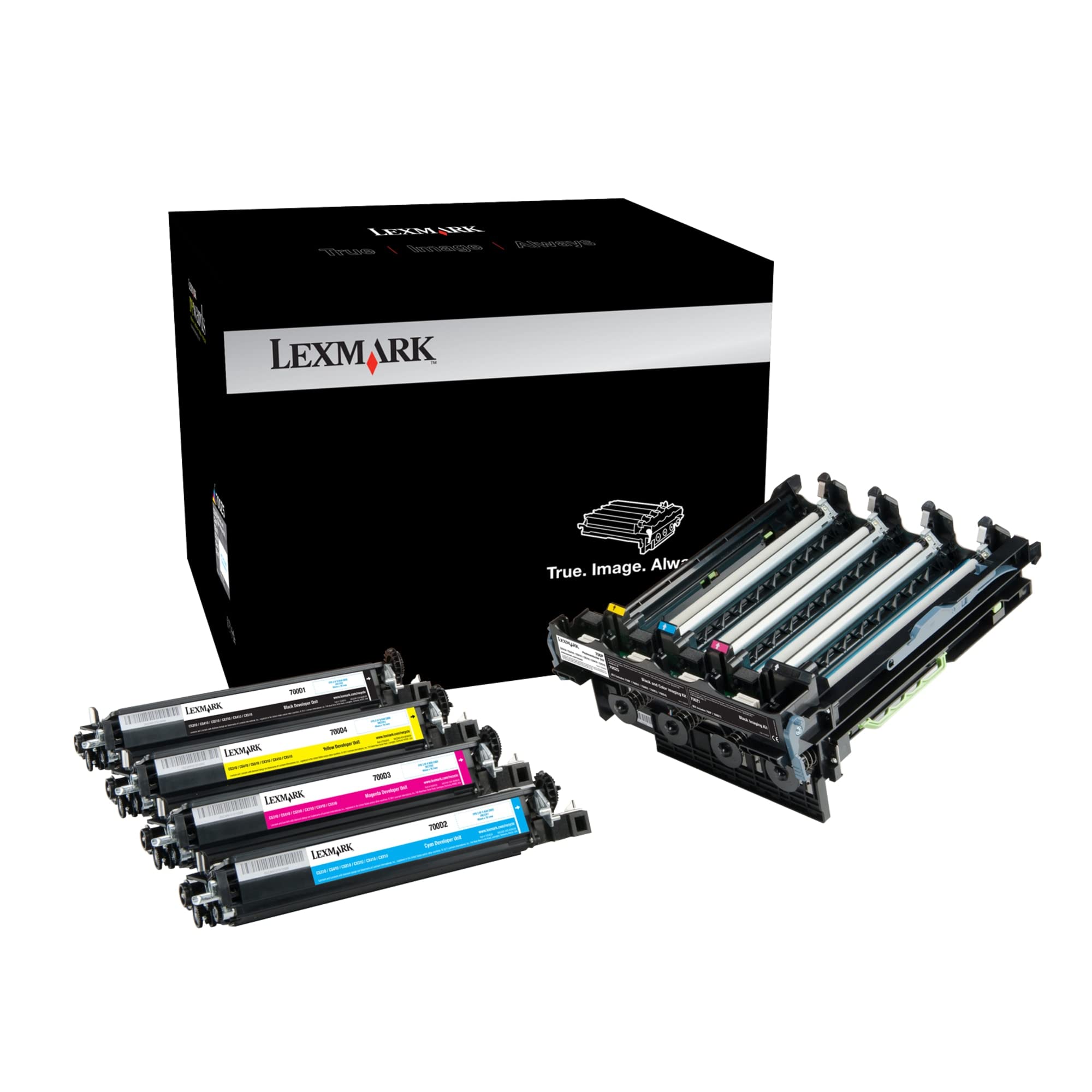 Lexmark 70C0Z50 Black & Color Imaging Kit Toner