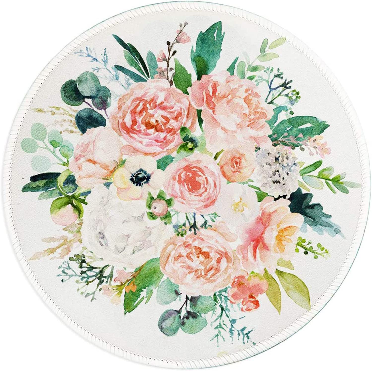 Amazon Brand - Wehilion Gaming Mouse Mat, Size 7.9 x 9 Inches, Round Rubber Base, Ultra Smooth Mouse Pads for Wireless Mouse, Laptop, Computer, Home, YXKTSBD03, 7.9 x 7.9 x 0.1 Inches