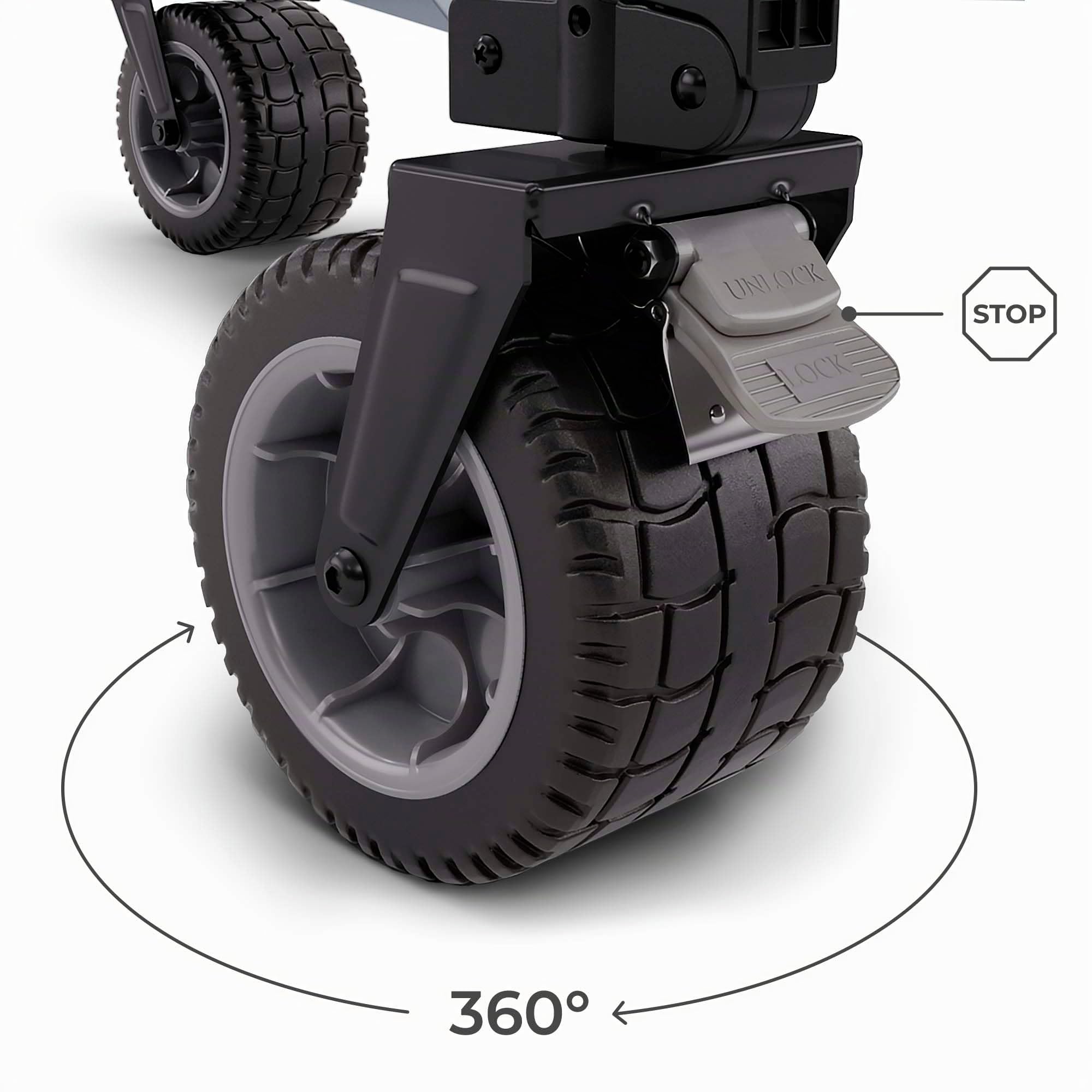 Kinderkraft ROLLSTER, klappbarer Bollerwagen, Tragkraft 100 kg, Volumen 130 l, Stabiler Stahlrahmen, Oxford 600D Gewebe, große Geländeräder, Teleskopgriff, kompakt, leicht zu transportieren, Grau