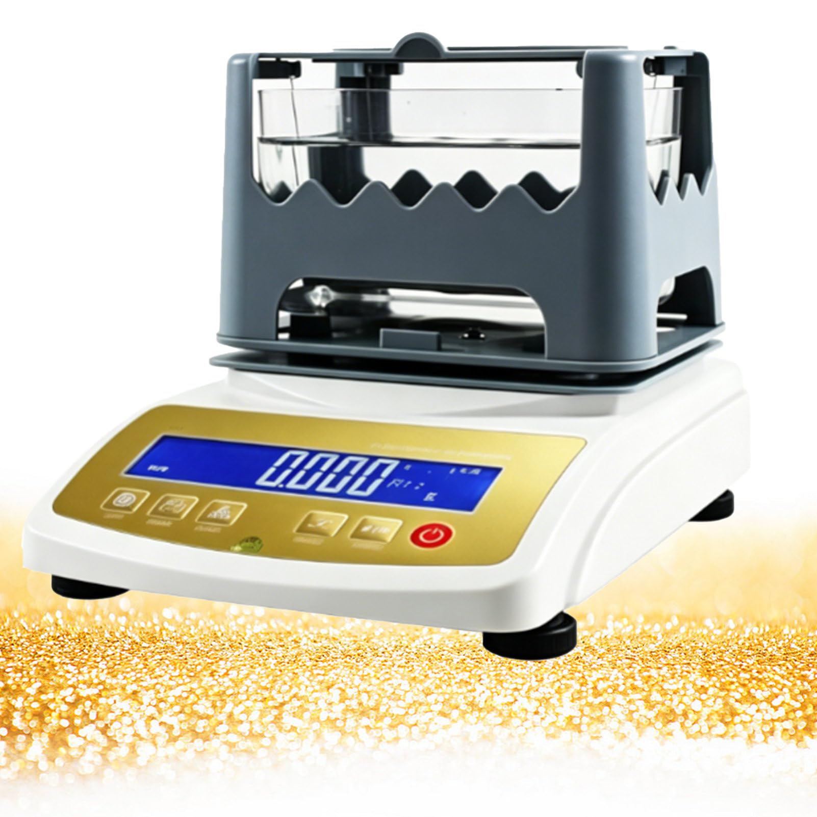 Pvxa Digital Gold and Silver Tester Machine, 0.001g/Cm³ Accuracy Gold Tester, Gold Purity Content Detector, for Gold, Silver, and Platinum 300K