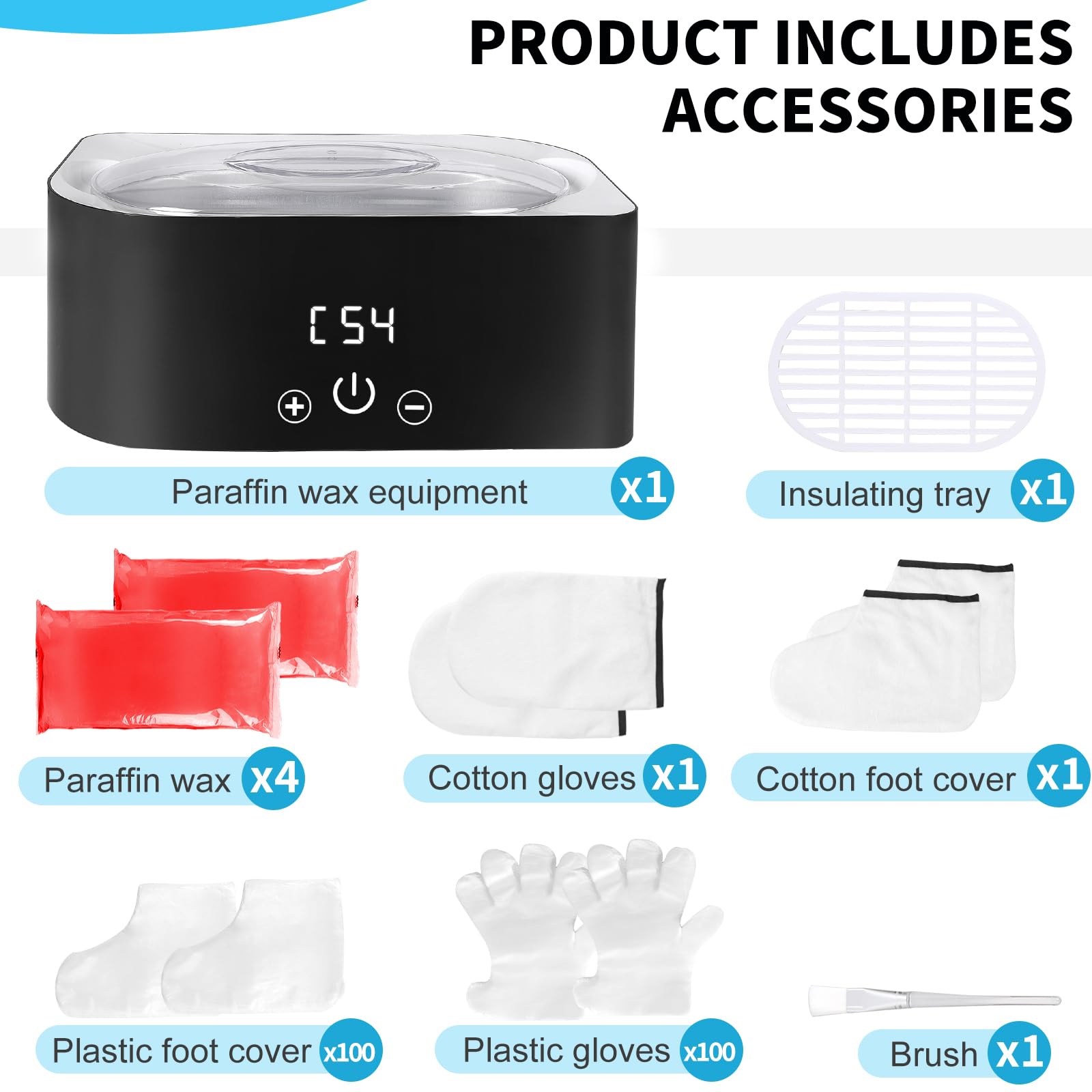 SWAWIS 4L Bagno di Paraffina per Mani Nuova Evoluzione, Doppia Modalità e Piedi Scalda Paraffina Cera 1800g Paraffina e Accessori Idrata, Ammorbidisce e Rivitalizza la Pelle