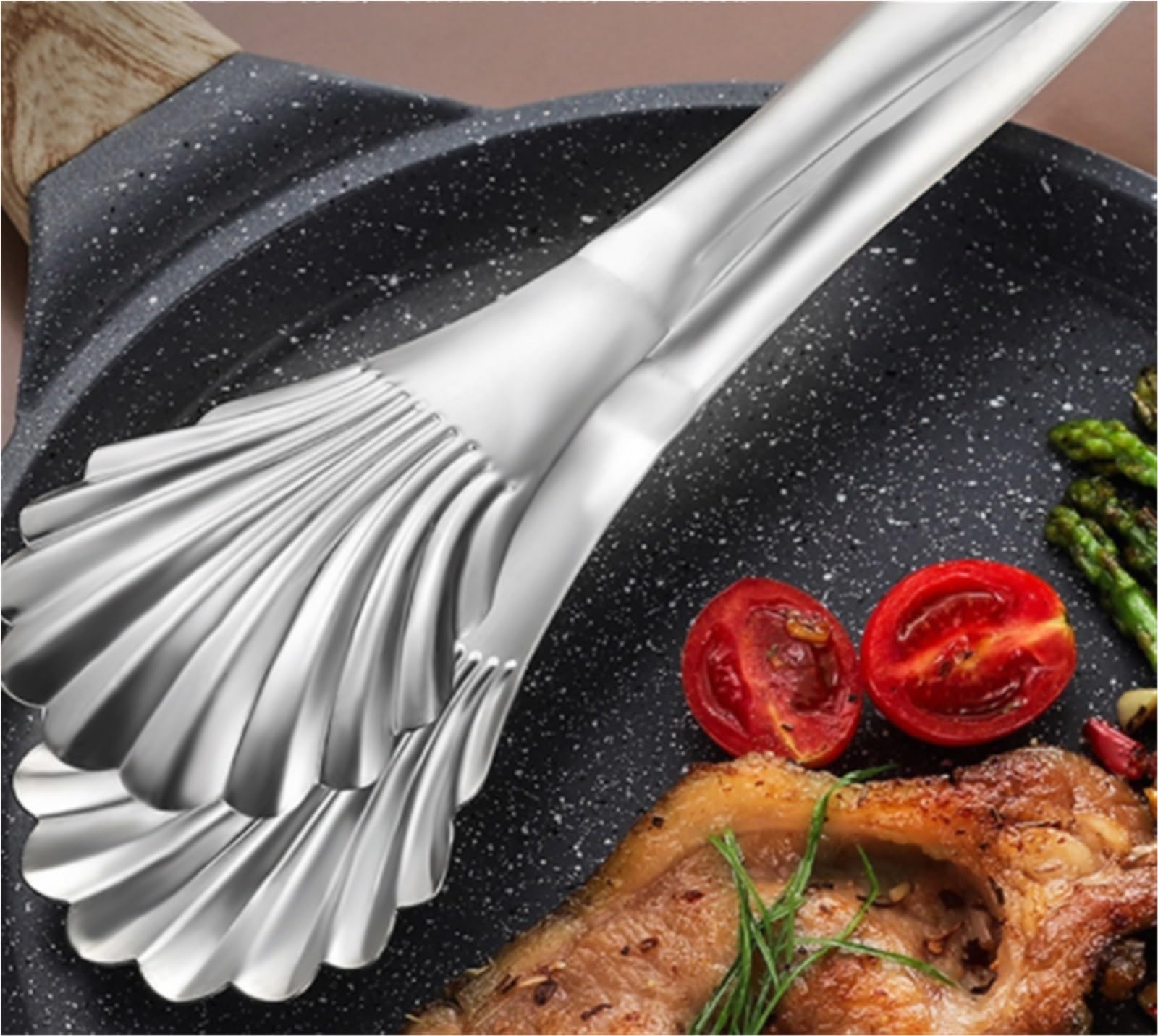MRKU Pinzas para cocinar, Utensilios para ensaladas, Aptos para ensaladas, filetes, bufés y Utensilios para freír.