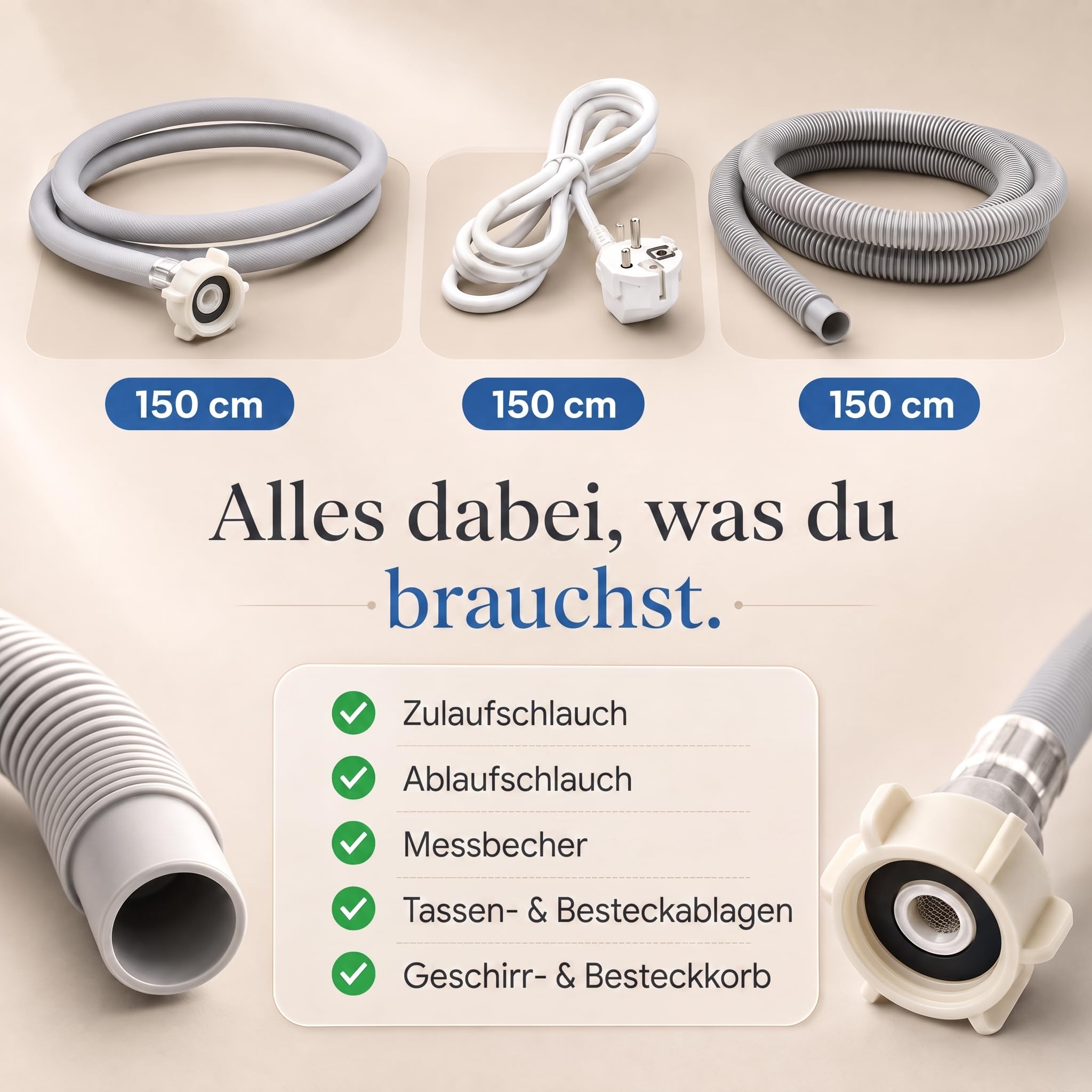 TurboTop Compacta Mini‑Tischgeschirrspüler 5L mit Tank, Weiß mit schwarzer Glasfront – Touch‑Display, 6 Programme (inkl. Trocknen) + Air‑Fresh, Startzeitvorwahl, Sichtfenster, Geschirrkorb