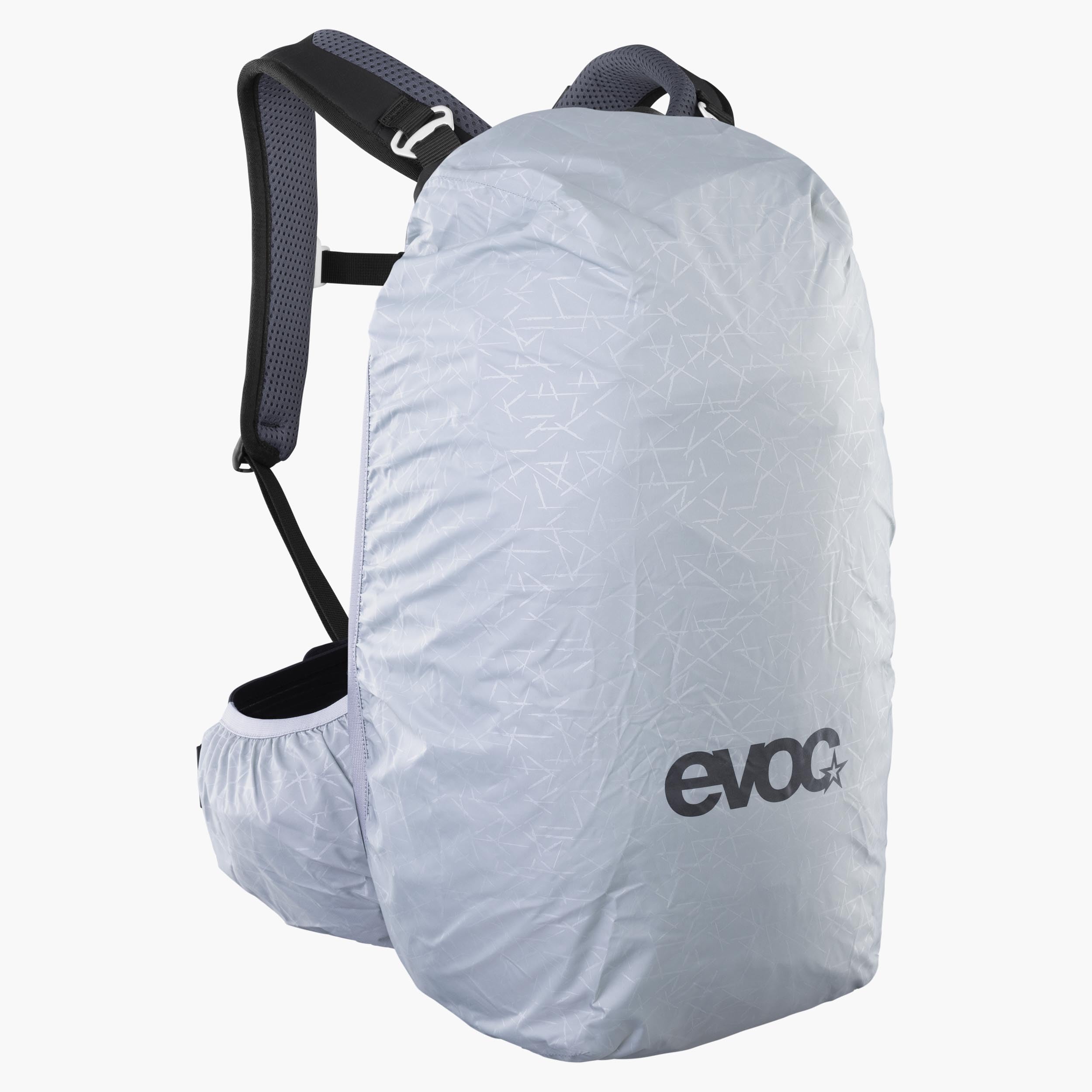EVOC TRAIL PRO BLACKLINE 16 Sac à dos de protection (sac à dos léger avec protection dorsale, compartiment pour poche à eau inclus, ajustement optimal, L/XL), Noir