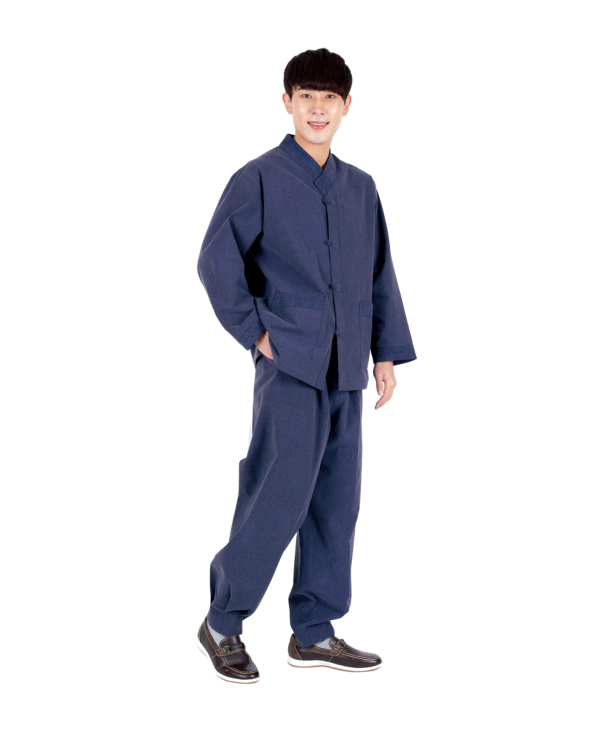 Illang Unisex Hanbok Set, Korea Traditional Clothing, BTS Casual Hanbok for Yoga and Meditation, Tem
