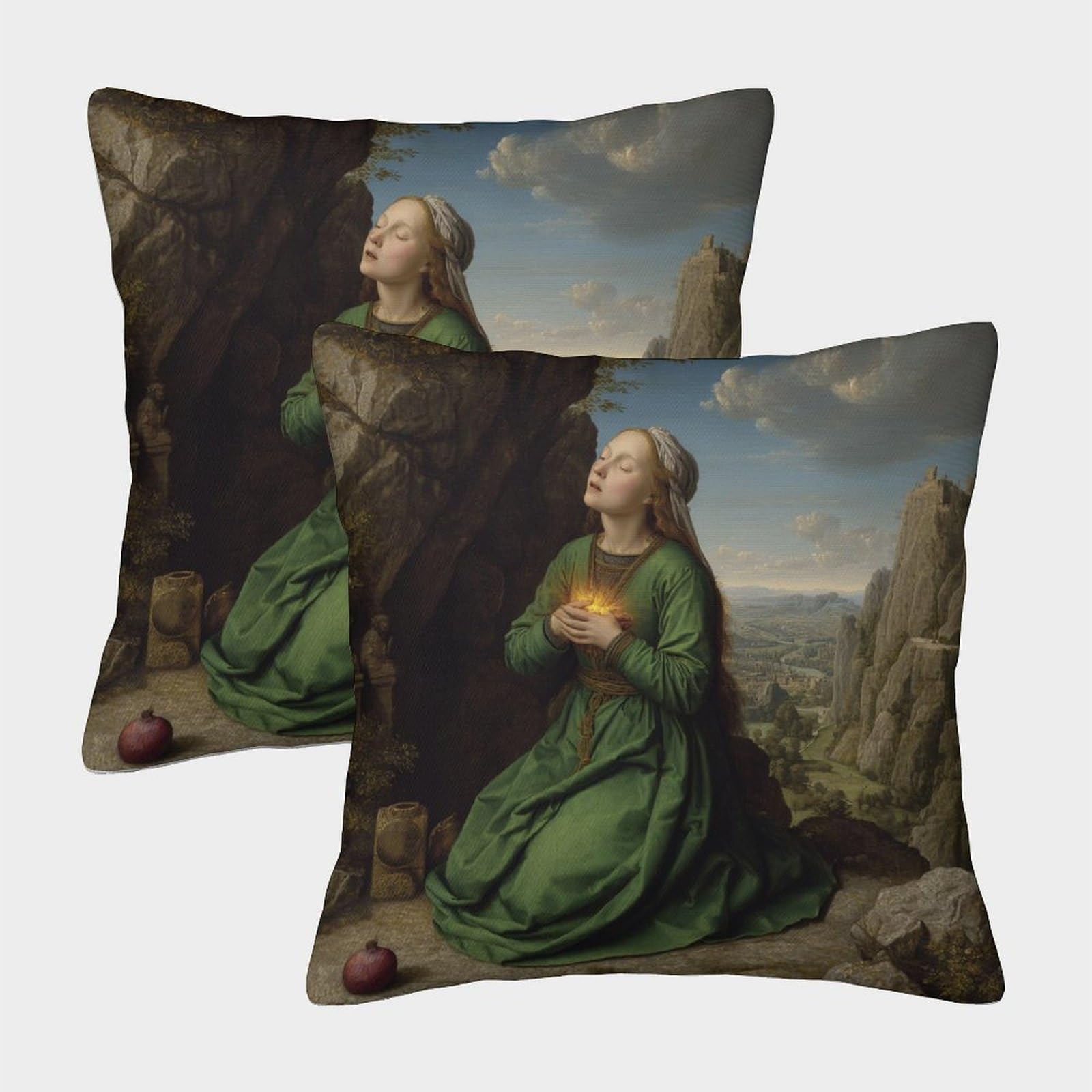 kaiyun 2 Pack Woman, Burning Heart Personalised Cushion Cover Home Sofa Decoration 50x50cm Pillow Covers