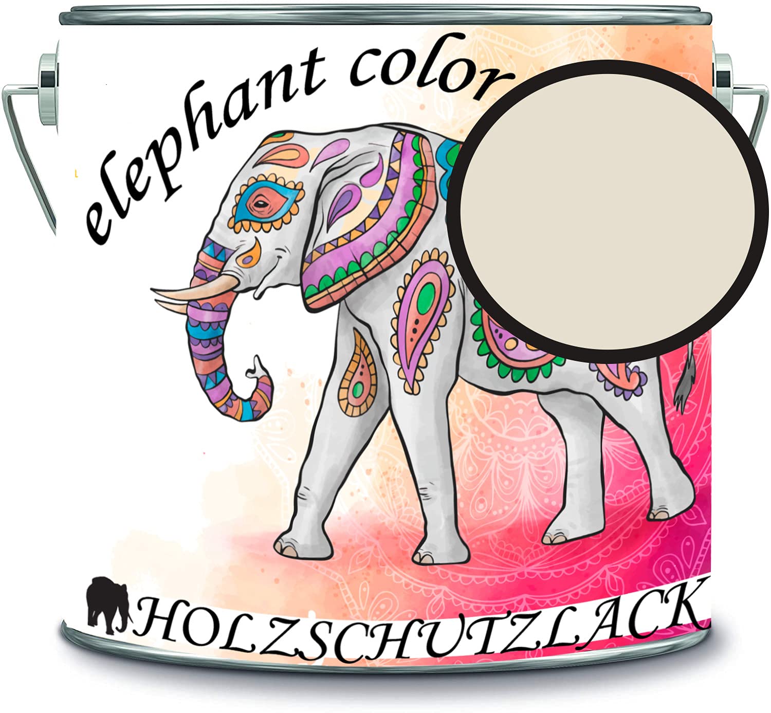 Barniz protector para madera, resistente a la intemperie, protección de larga duración, protección contra la intemperie, color blanco perla RAL 1013, color elephant