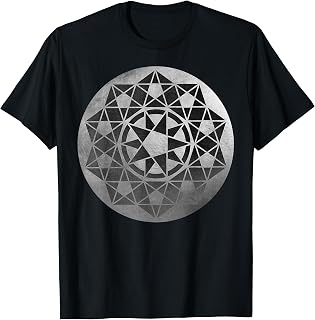 Crop Circle Sacred Geometry Alien Language Phi Pentagram T-Shirt