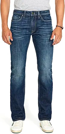 Buffalo David Bitton Men's Relaxed Straight Driven Jeans