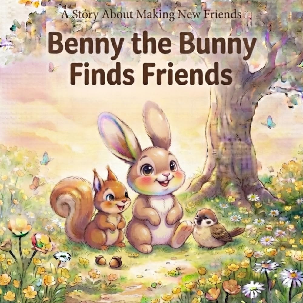 Benny the Bunny Finds Friends: A Sweet Toddler Story About Kindness, Sharing & Friendship