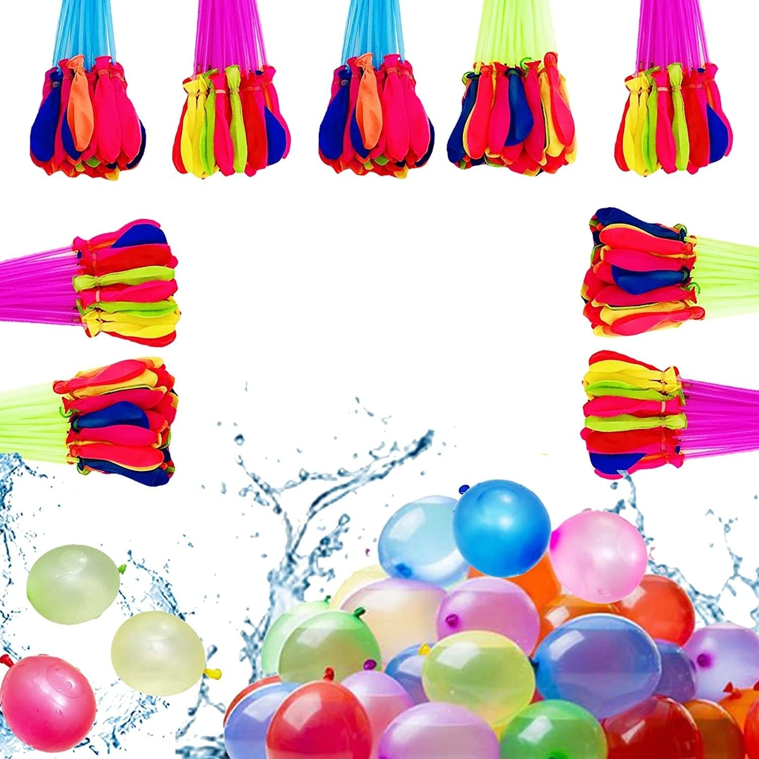 Mumoo Bear Self closing Water Bombs, Water Balloons each Water Ball Games Pool Toys For Outdoor Games Summer Splash Ball Fun For Kids Birthday Parties Beach, 333Pcs Water Balloons