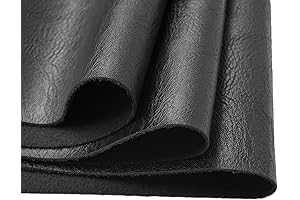 Soft and Durable Black Faux Leather Fabric for Upholstery