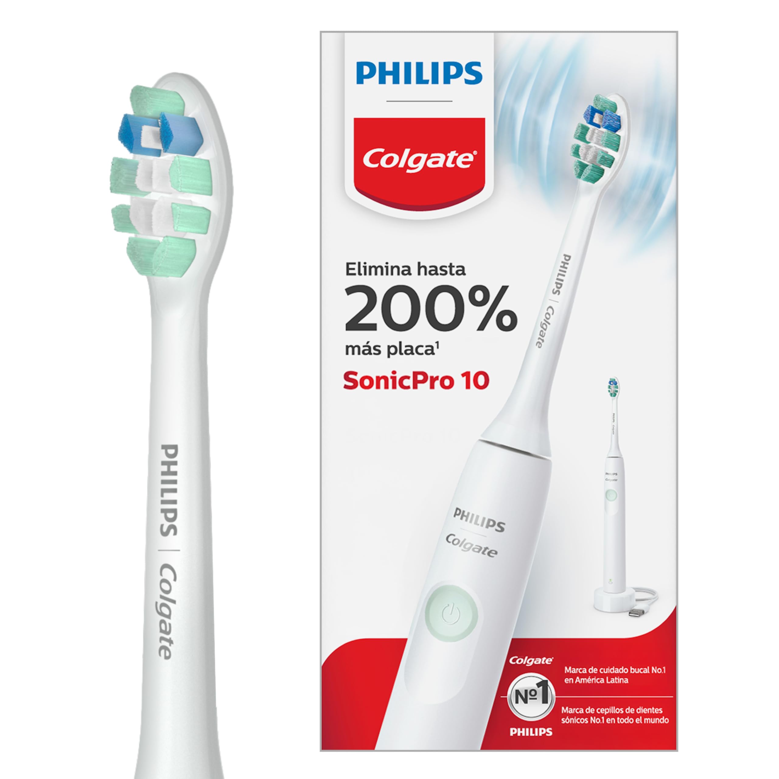 Philips Colgate Cepillo de Dientes Eléctrico SonicPro 10 Recargable