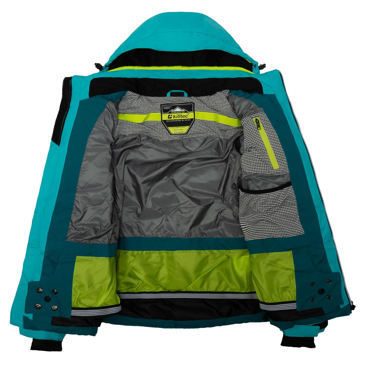 Killtec Damen Skianzug 2 teilig - mit 10.000mm Wassersäule, PFC frei - Skijacke und Skihose