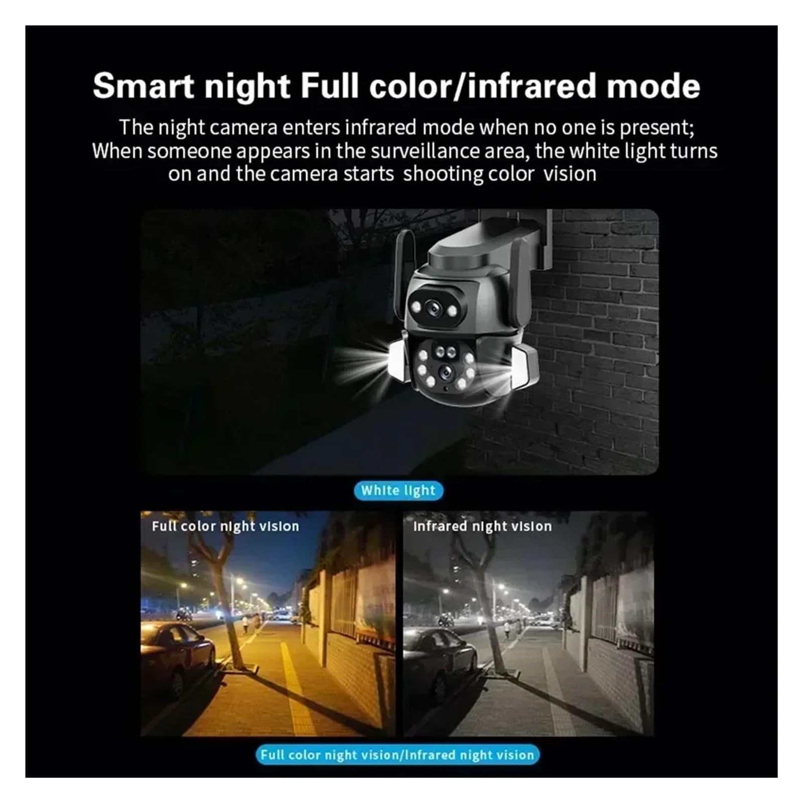 Caméra IP WiFi à Double Objectif 8MP 4K