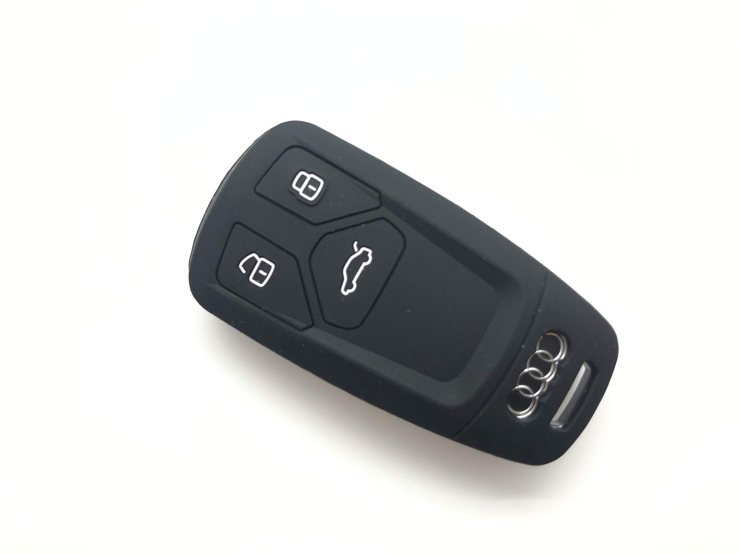 OFFCURVE Custodia Chiavi Trasparente Cover Chiave, Guscio Chiave Copri Chiavi Auto Telecomando per Audi A3 A4 A5 A6 A7 A8 Q2 Q3 Q5 Q7 S4 S5 S7 S8 SQ5 SQ7 R8 RS4