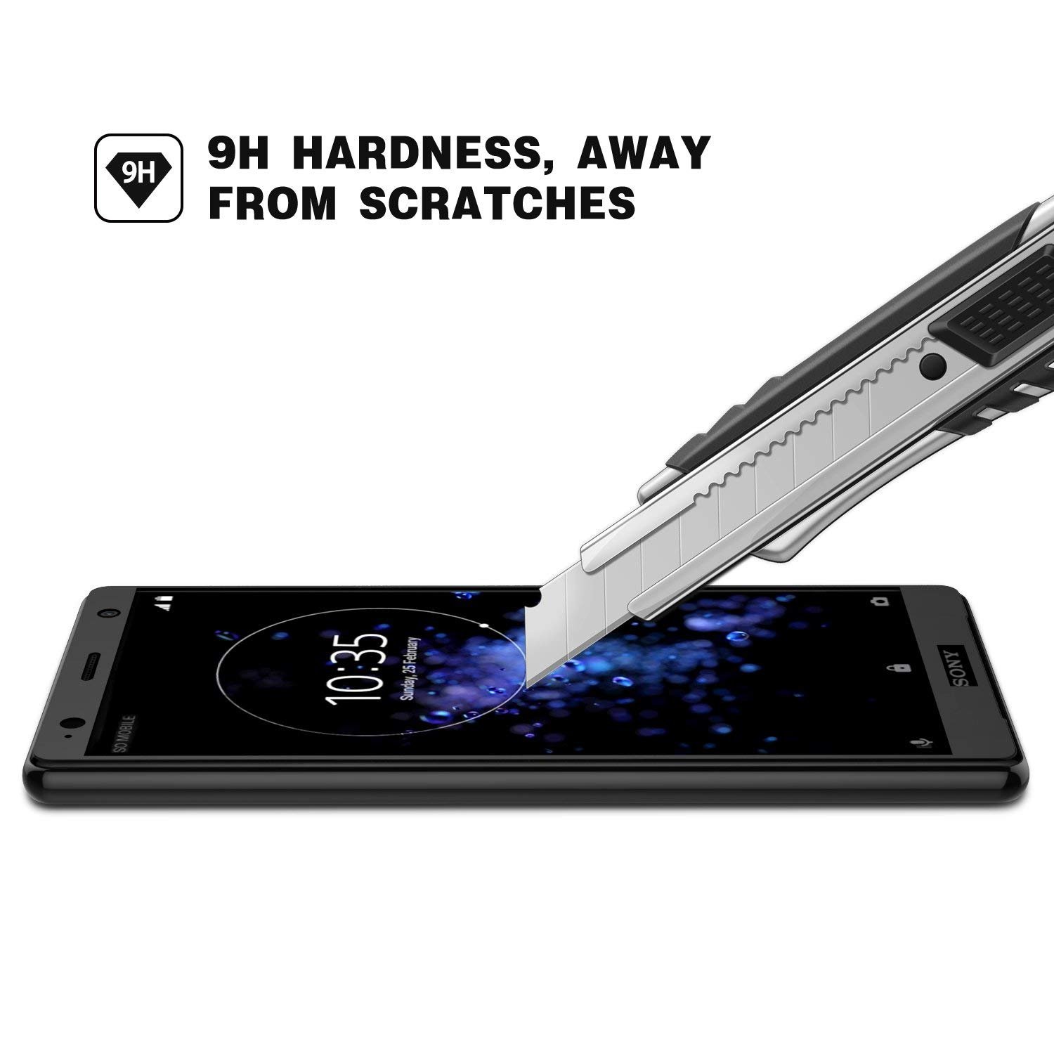 傷少XPERIA XZ2 Premium SO-04K(S)液晶保護ガラス付き シズカウィル（shizukawill） Xperia XZ2 Premium ガラスフィルム SO