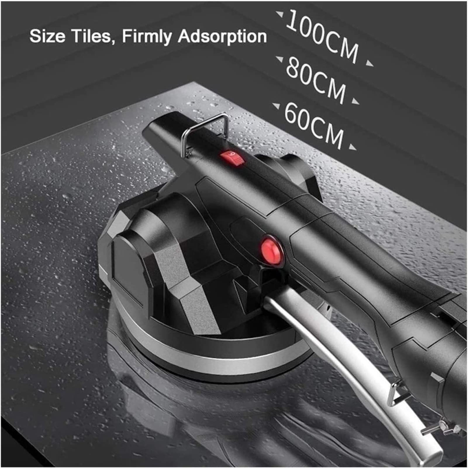 Vibratore per Piastrelle, Vibratore Manuale per Piastrelle, Strumento Automatico Valido per Pavimenti, Assorbimento Massimo 100 kg, per Ingegneria e Uso della Casa (Color : 1 Battery) (2 Bat