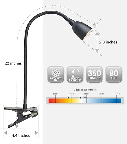 Miniatura 4 de Newhouse Lighting - Lámpara LED con clip, color blanco