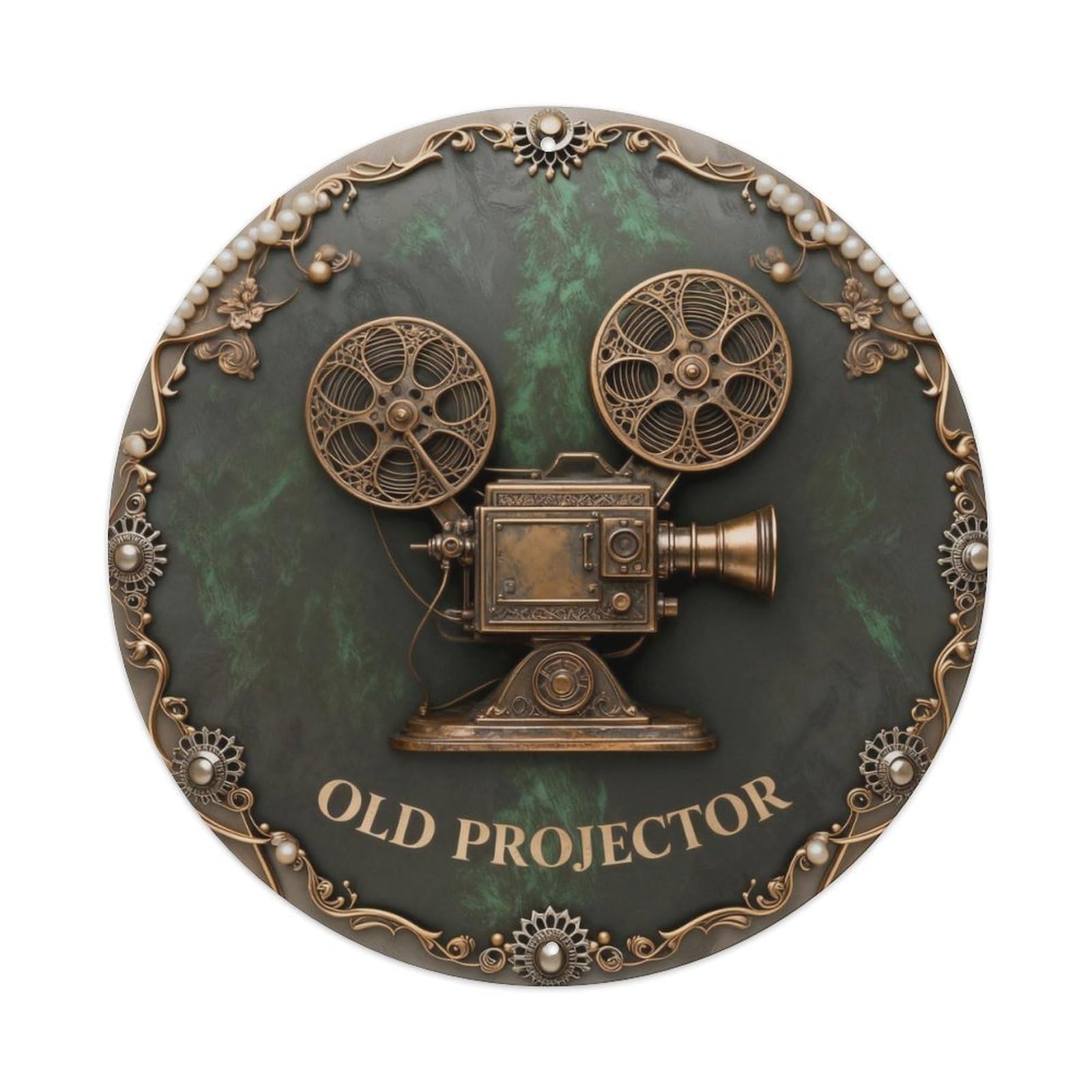 Old Projector Retro Decor Metal Tin Sign Plaque