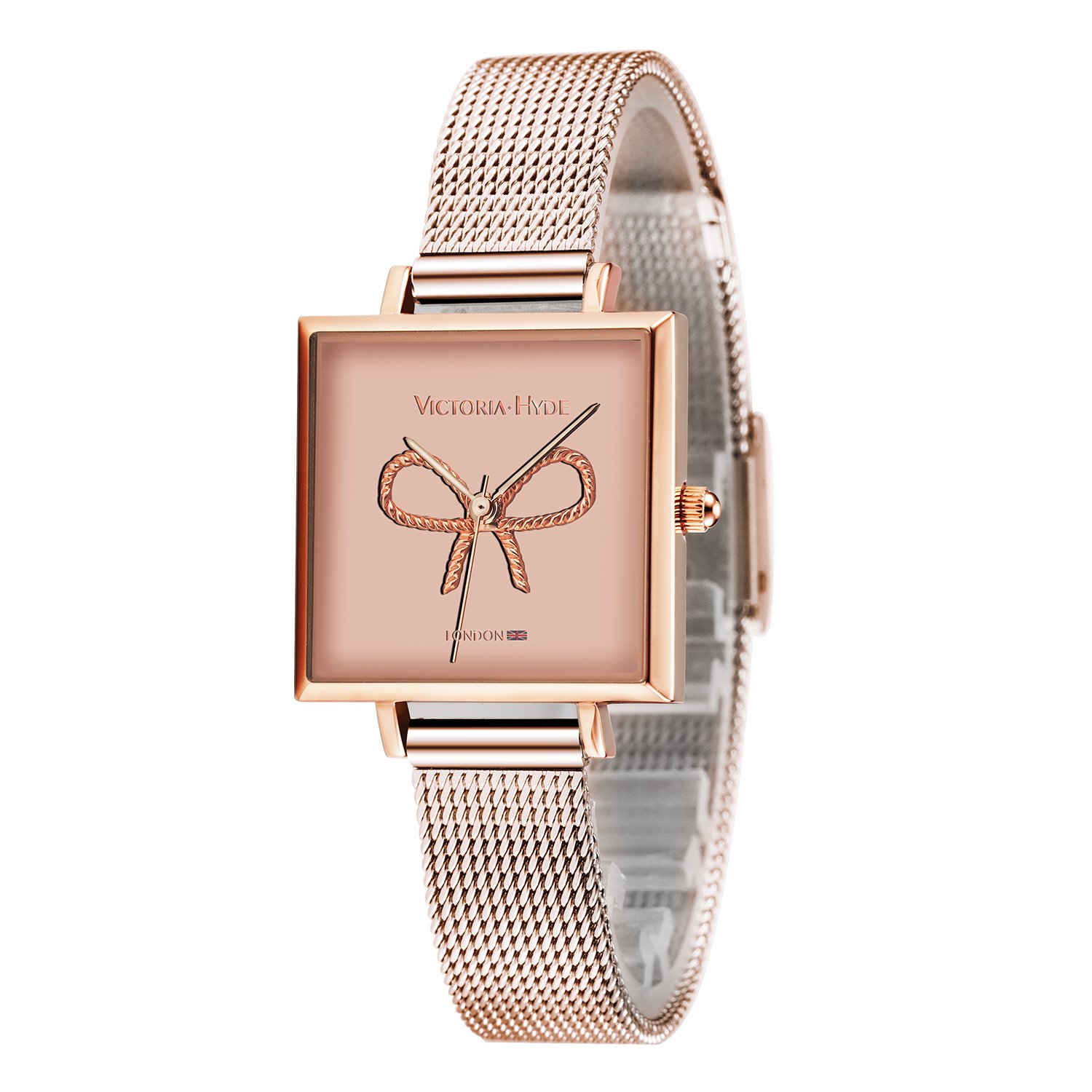 VICTORIA HYDE Orologi da Donna Quarzo Analogico Quadrante quadrato/rotondo Con Arco/Farfalla 3D Pelle/Acciaio Inossidabile Strap