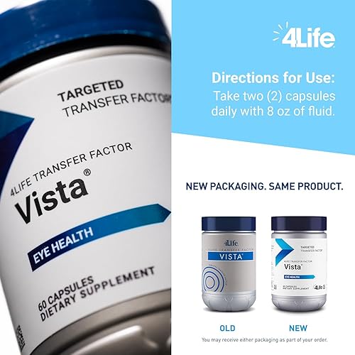 Miniatura 4 de 4Life Transfer Factor Vista - Suplemento dietético para la salud ocular y el apoyo de la visión - Fórmula de suplemento con luteína, zeaxantina,