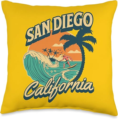 Almohada San Diego, 16 x 16, multicolor