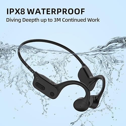 Miniatura 4 de Tayogo StreamPort T6 - Auriculares de natación con conducción ósea abierta, IPX8 impermeable, Bluetooth 5.4, transmisor FM MP3 transmisión de música