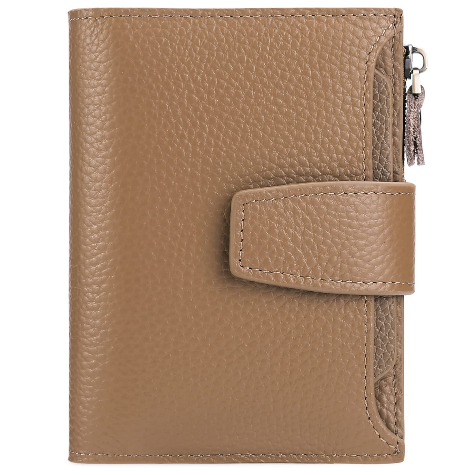 SENDEFN Portafoglio Donna in Pelle Vera Piccolo Portamonete Cute con Cerniera 14 Carte Portafoglio Donna Pelle con Tanti Scomparti