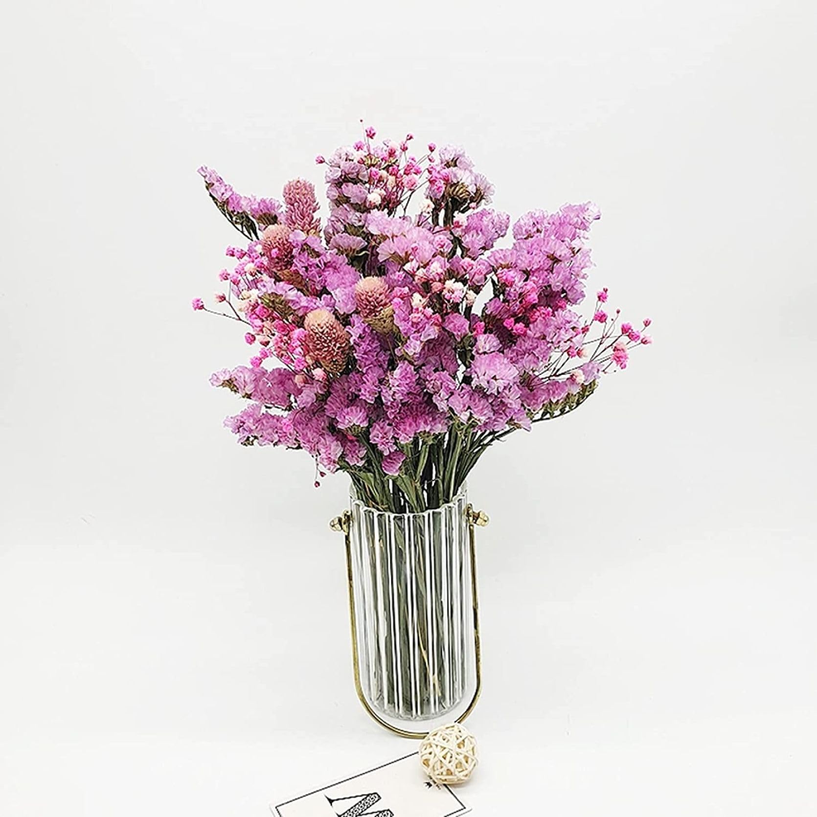 Amazon｜ドライフラワー プリザーブドフラワー 満天星デージー 薔薇