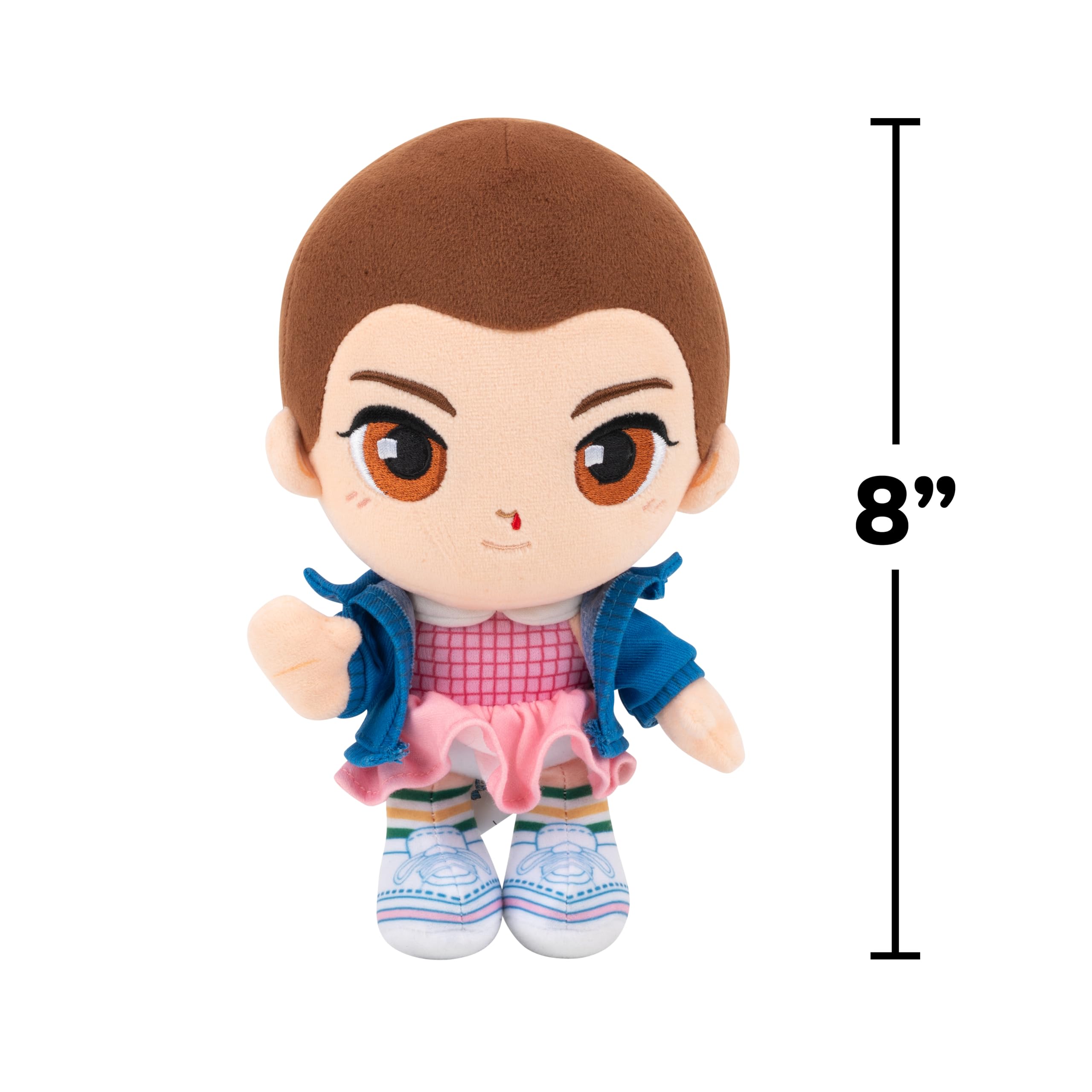 Stranger Things Eleven - Peluche morbido con ricamo speciale, 20,3 cm