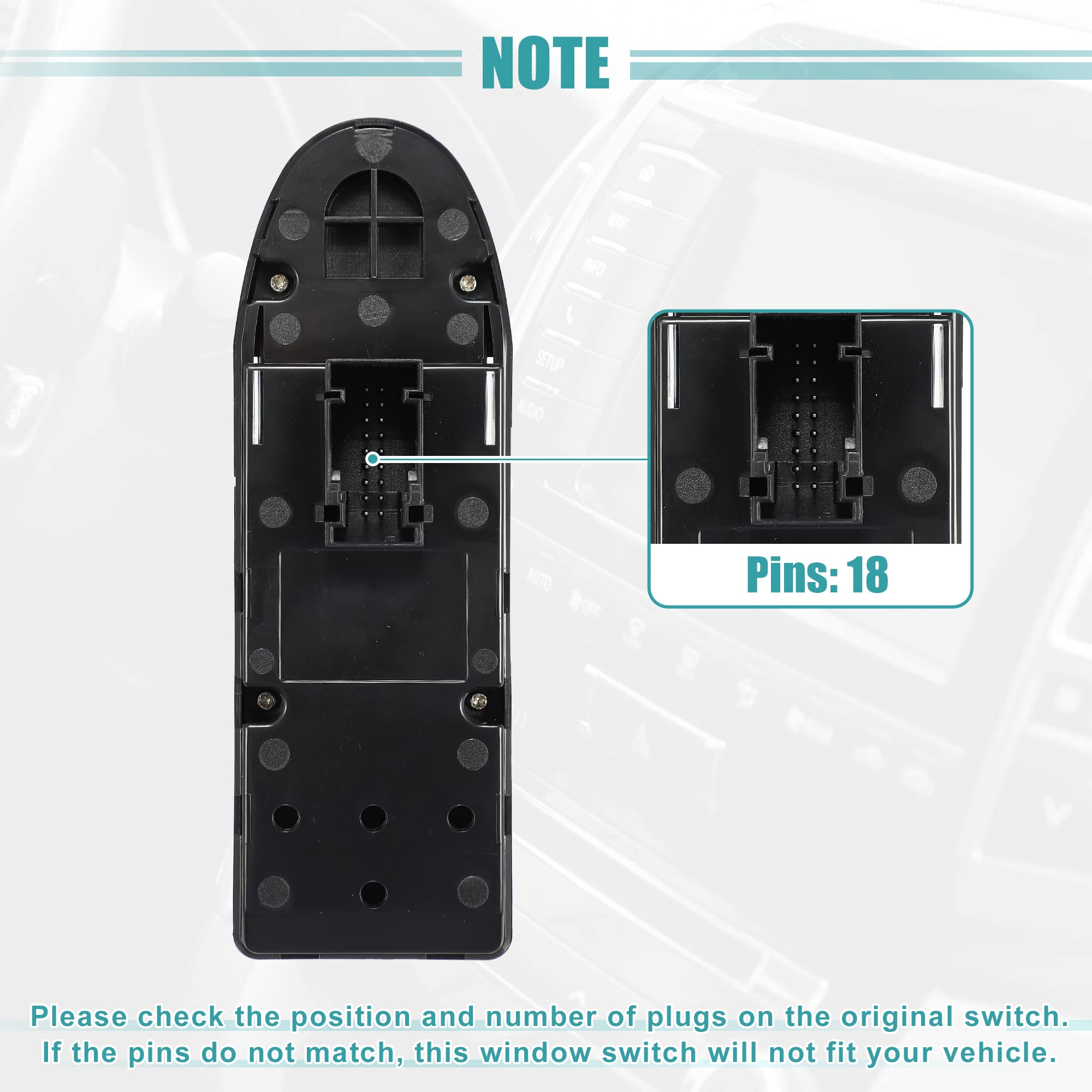 ACROPIX Window Switch For BMW X3 2005-2010 - Front Left Power Window Button