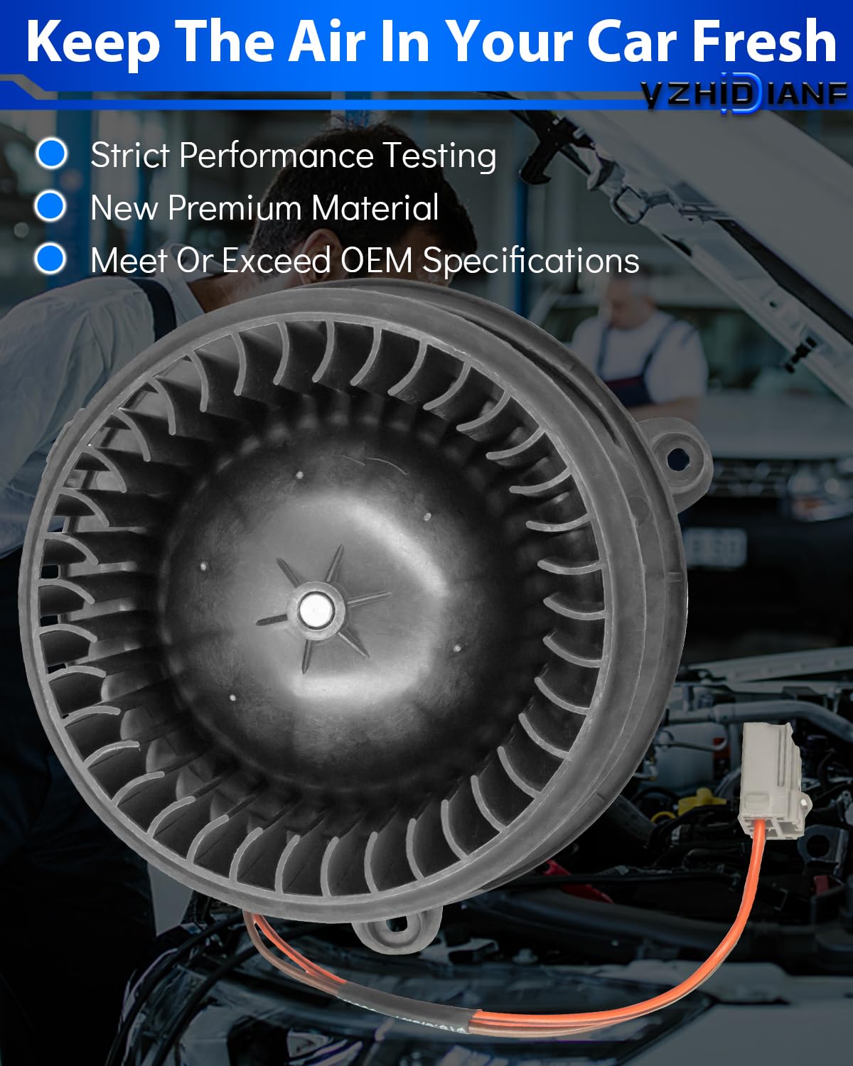 HVAC Heater Blower Motor For 2013-2016 Dodge Dart - Replacement For 76971