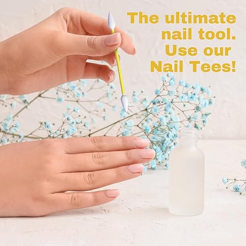 Miniatura 5 de Fran Wilson Puntas de algodón para uñas, 120 unidades (2 unidades) La mejor herramienta de uñas, hisopos multiusos de doble cara con extremos