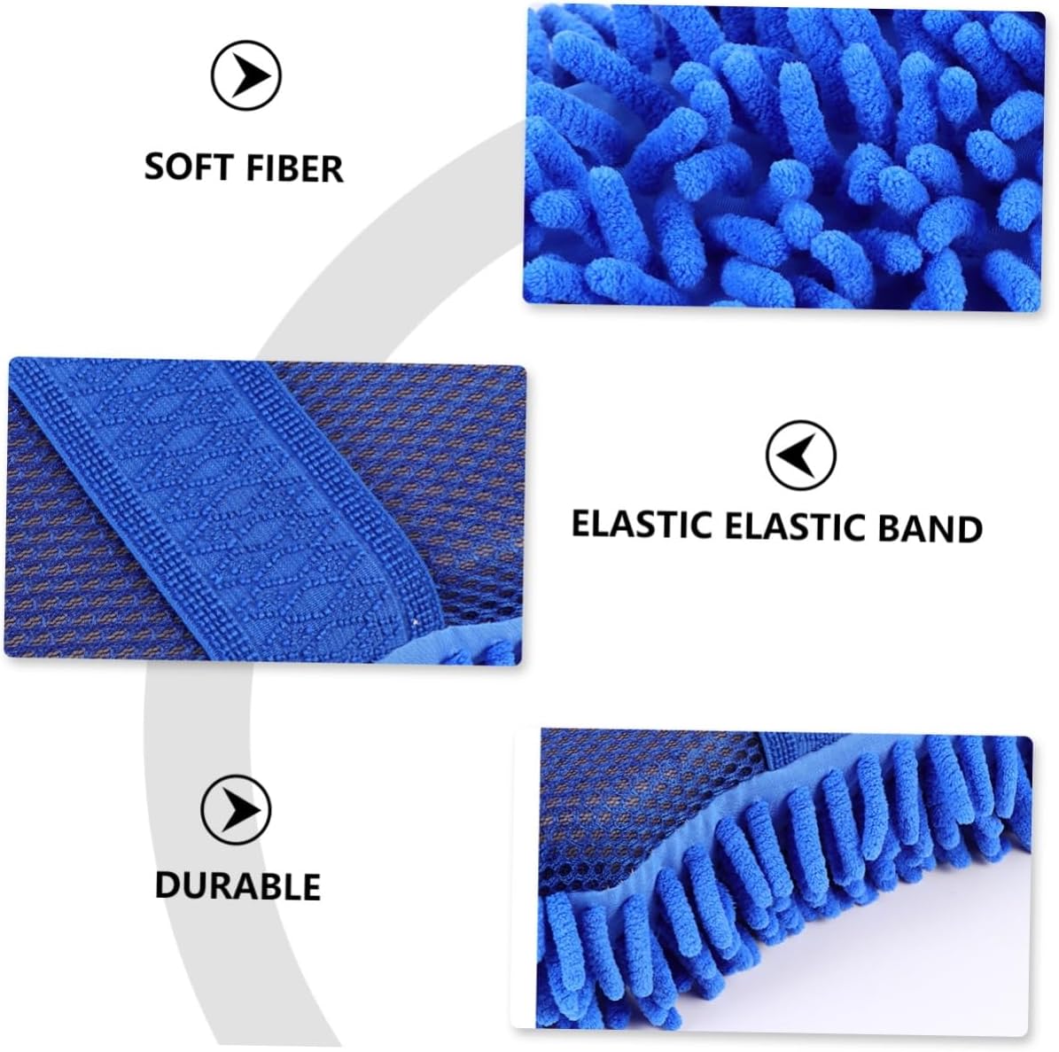Unomor Practical Car Wash Mitts Car Cleaning Gloves Sponge Block for Auto Easy to Carry