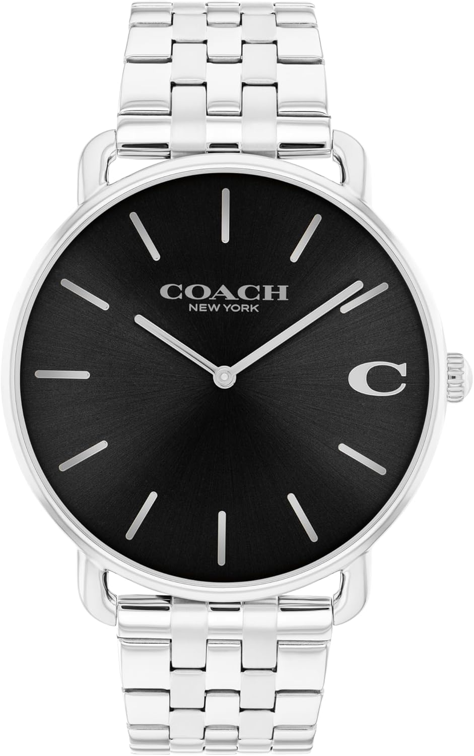 COACH Elliot Men's Quartz Watch - 2 - Hand Analog Movement - Link Bracelet - Classic Style for Everyday Wear - Gift for Him - 43mm