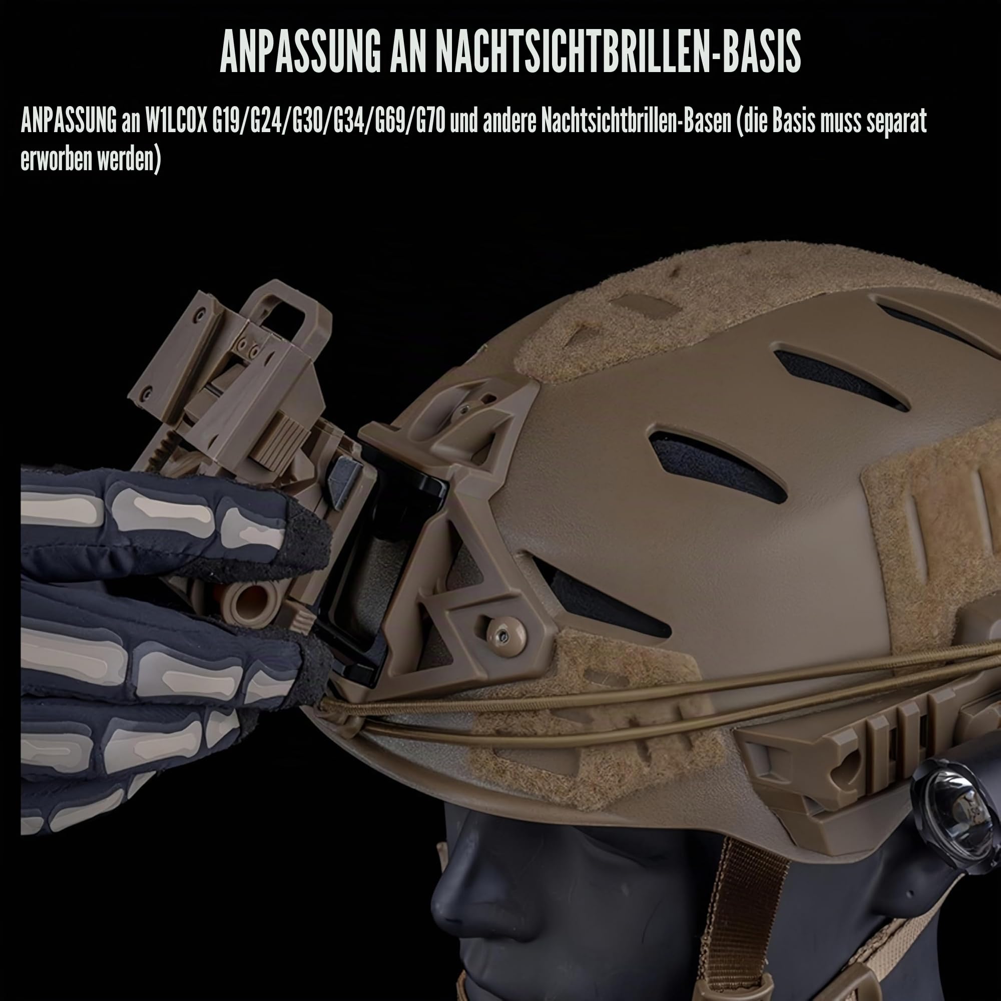 W.endy Taktischer Helm 3.0 Vereinfachte Version Jagdkampftraining Schutzhelm Airsoft Outdoor-Sportausrüstung