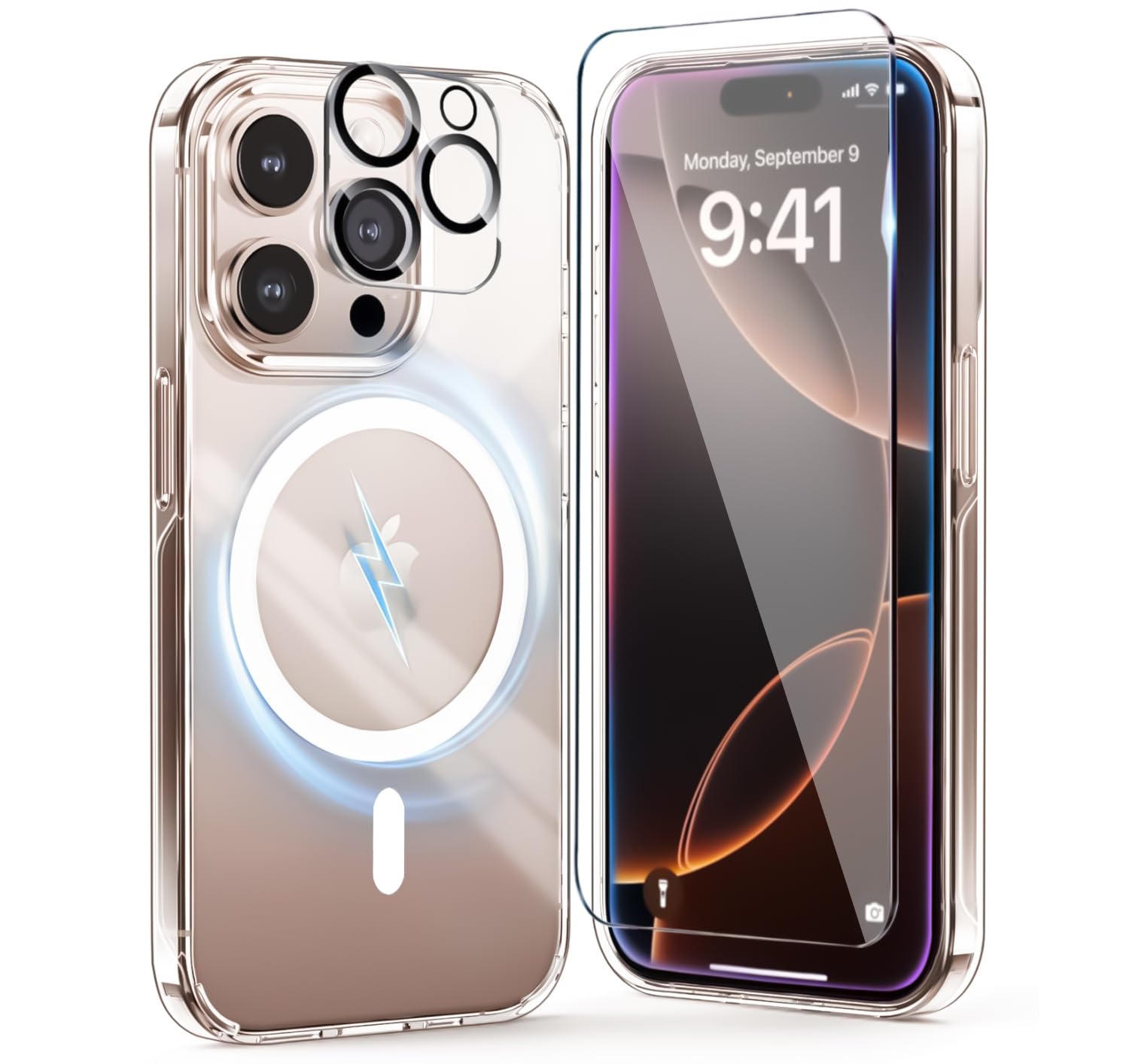 Onestyle IPhone 16 Pro Max Hülle Mit MagSafe – Klar, Stoßfest, Inkl. Schutzfolie
