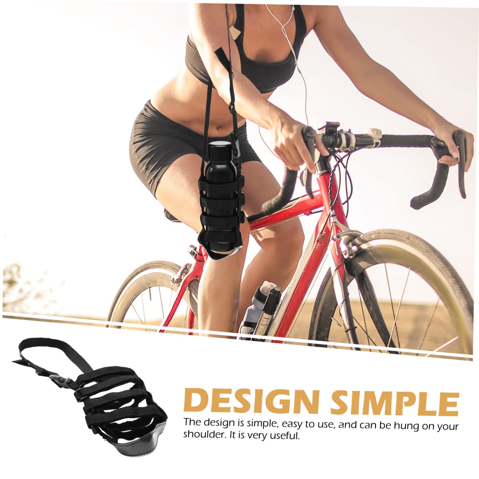 SUPVOX Corde de Sangle de Bouilloire Manchon de Bouteille de Sport Manchon de Bouteille d'eau Trekking Accessoires Housse Gourde Manchons de Bouteille de Sport Porte-Bouteille